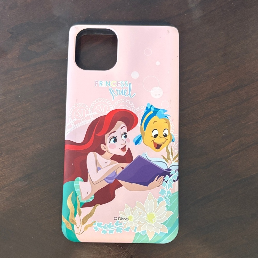 Disney Ariel & Flounder Pink and Teal Phone Case